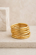 Jonc bouddhiste Mantra - Gold