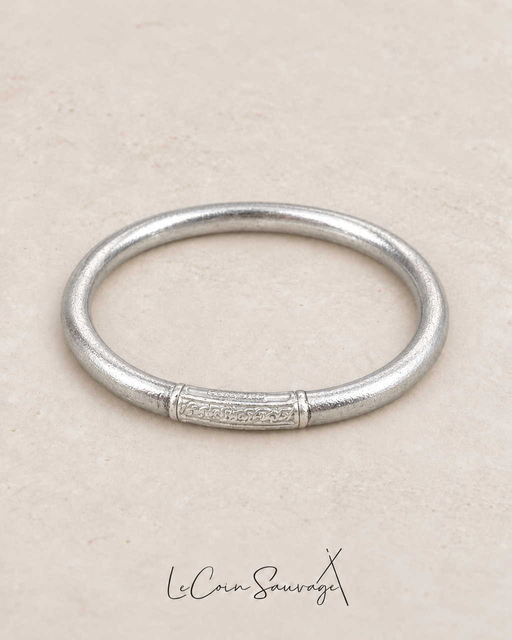 Jonc Bouddhiste - Mantra Epais - Silver – jonc bouddhiste, Le Coin Sauvage