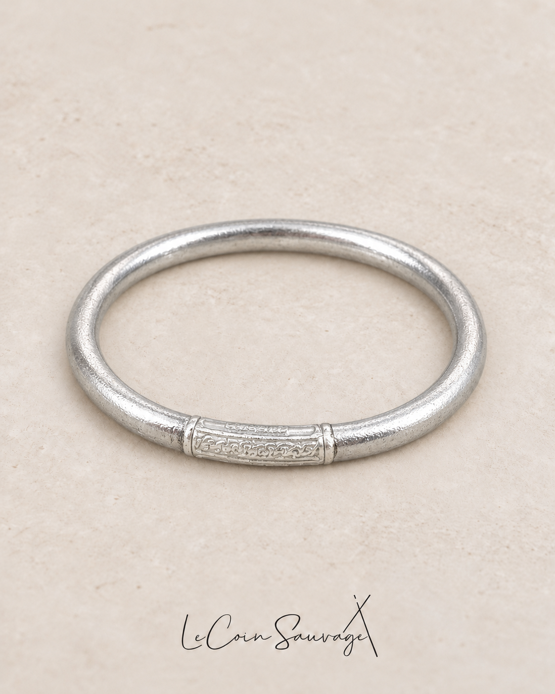 Jonc Bouddhiste - Mantra Epais - Silver – jonc bouddhiste, Le Coin Sauvage
