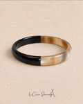 Jonc Corne - Duo Black - 1cm – bracelet en corne, Le Coin Sauvage