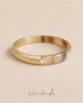 Jonc Corne - Duo Gold - 1cm – bracelet en corne, Le Coin Sauvage