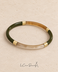 Jonc Corne - Tanagra Kaki - 5mm – bracelet en corne, Le Coin Sauvage