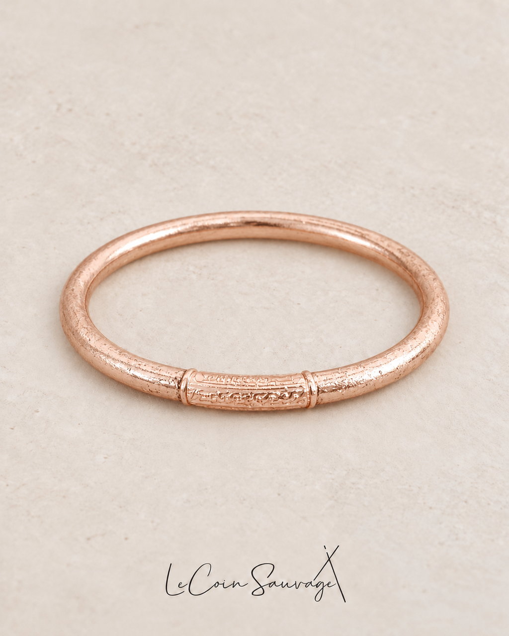 Jonc Bouddhiste - Mantra Epais - Rose Gold – jonc bouddhiste, Le Coin Sauvage