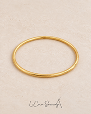 Jonc bouddhiste fin Gold – 3 mm
