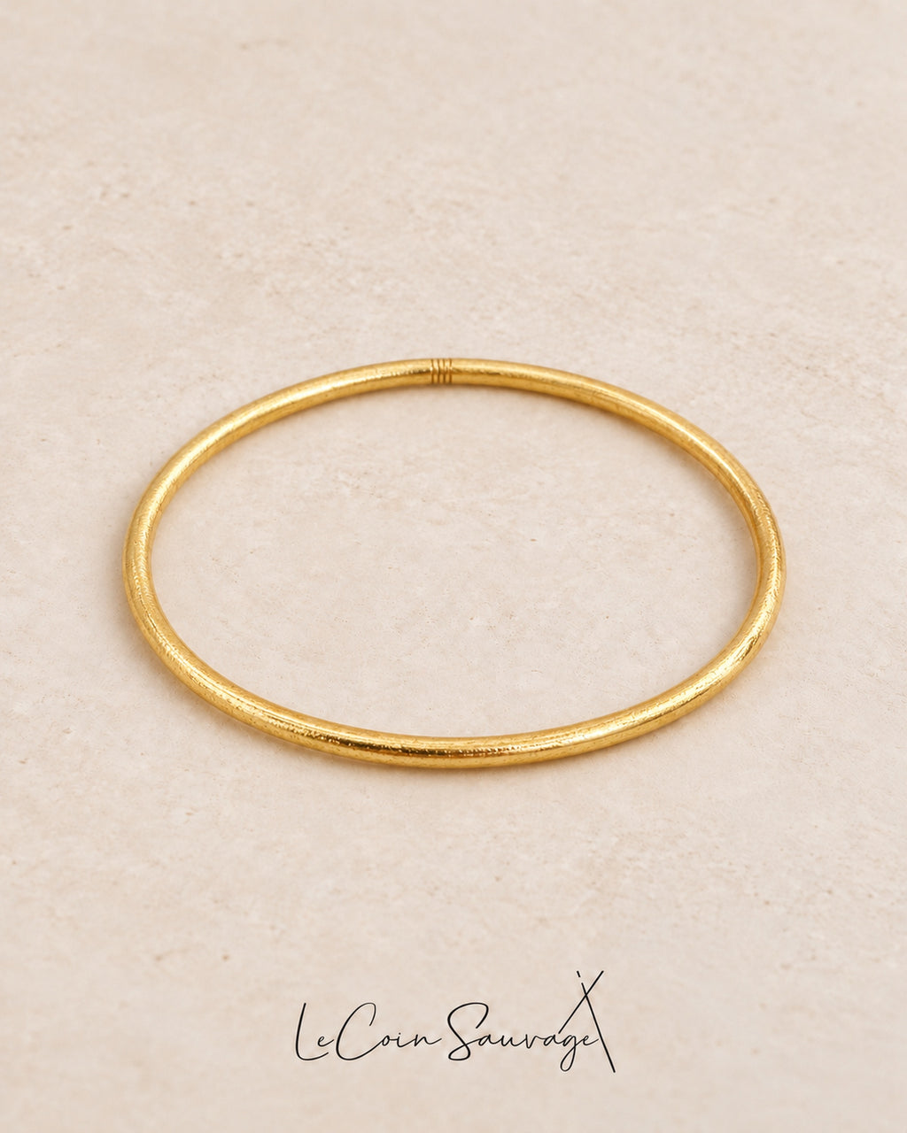 Jonc bouddhiste fin gold - Le Coin Sauvage