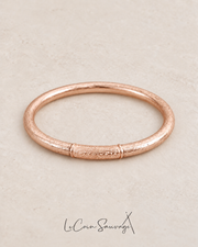 Jonc bouddhiste Mantra Rose Gold – 5 mm