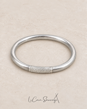 Jonc bouddhiste Mantra Silver – 5 mm