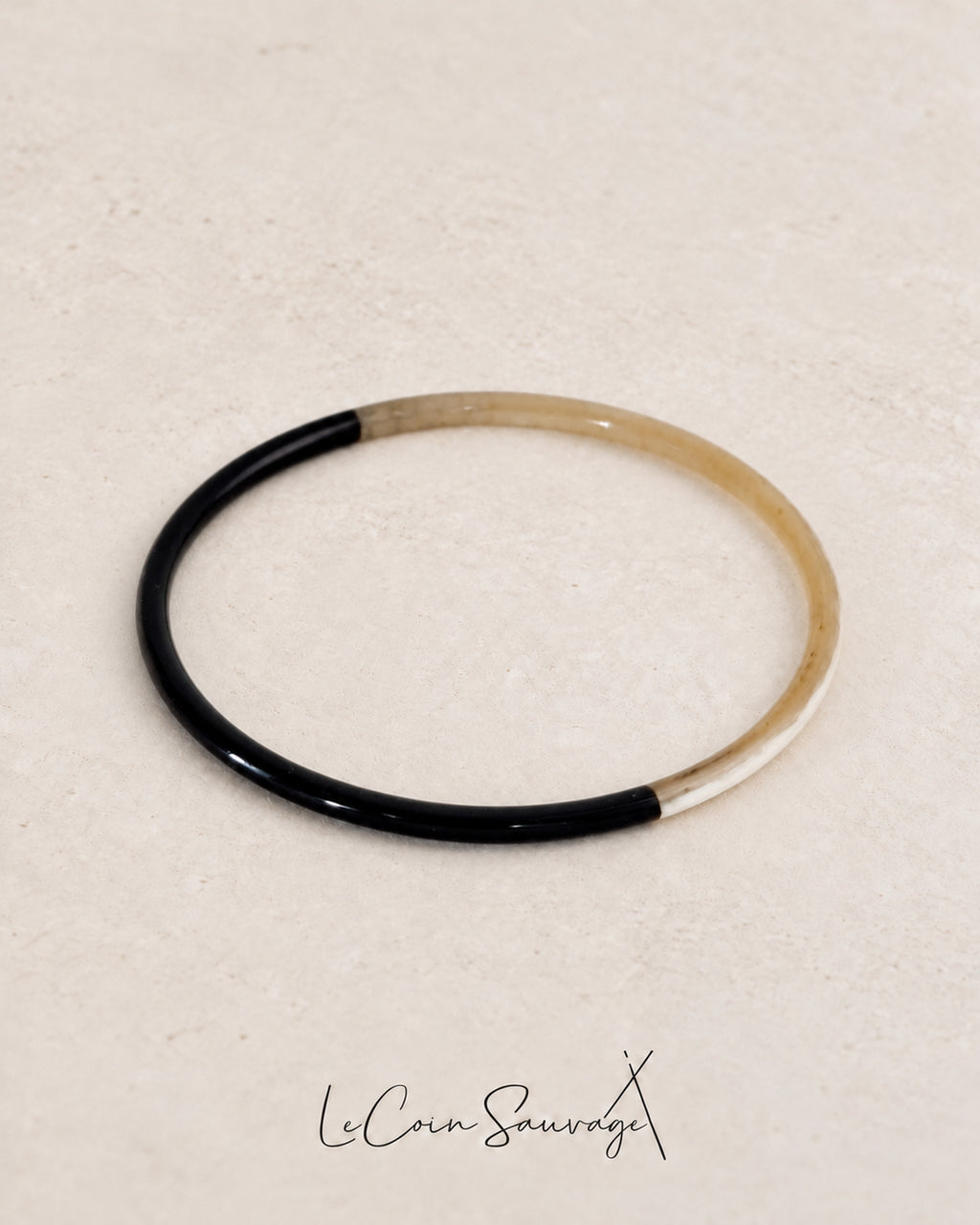 Jonc Corne Duo Black 3mm - Le Coin Sauvage