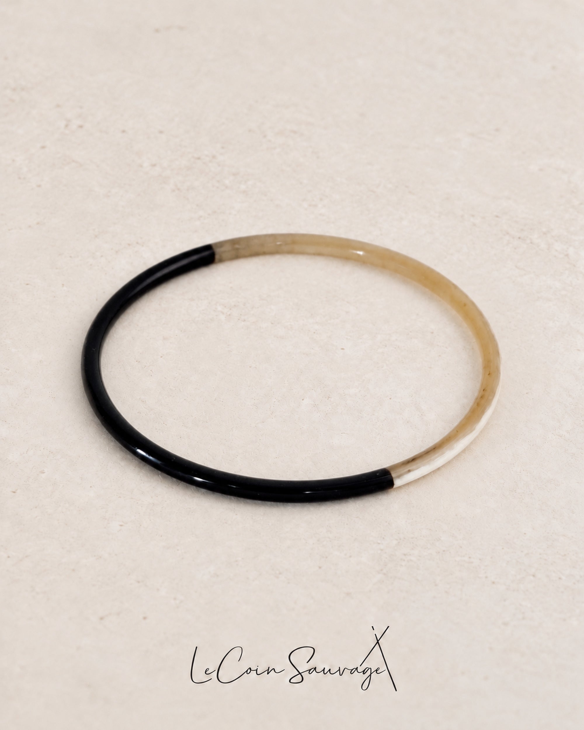 Jonc Corne Duo Black 3mm - Le Coin Sauvage