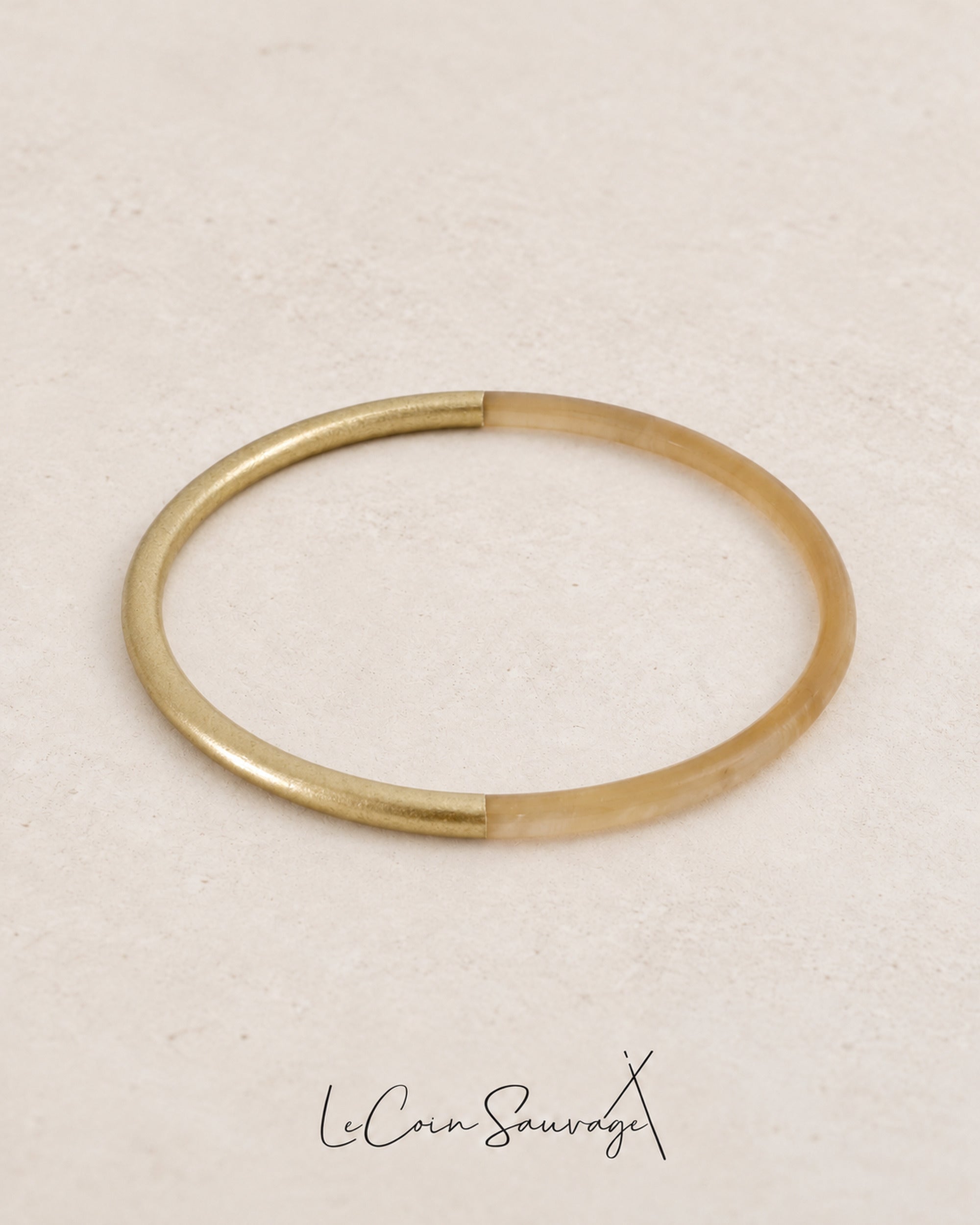Jonc Corne Duo Gold 3mm - Le Coin Sauvage