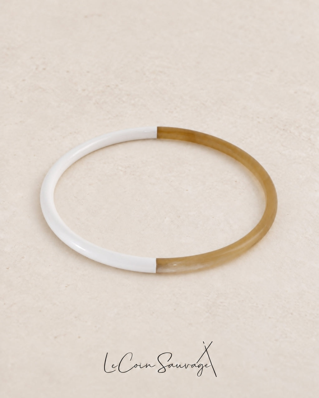 Jonc Corne Duo White 3mm - Le Coin Sauvage