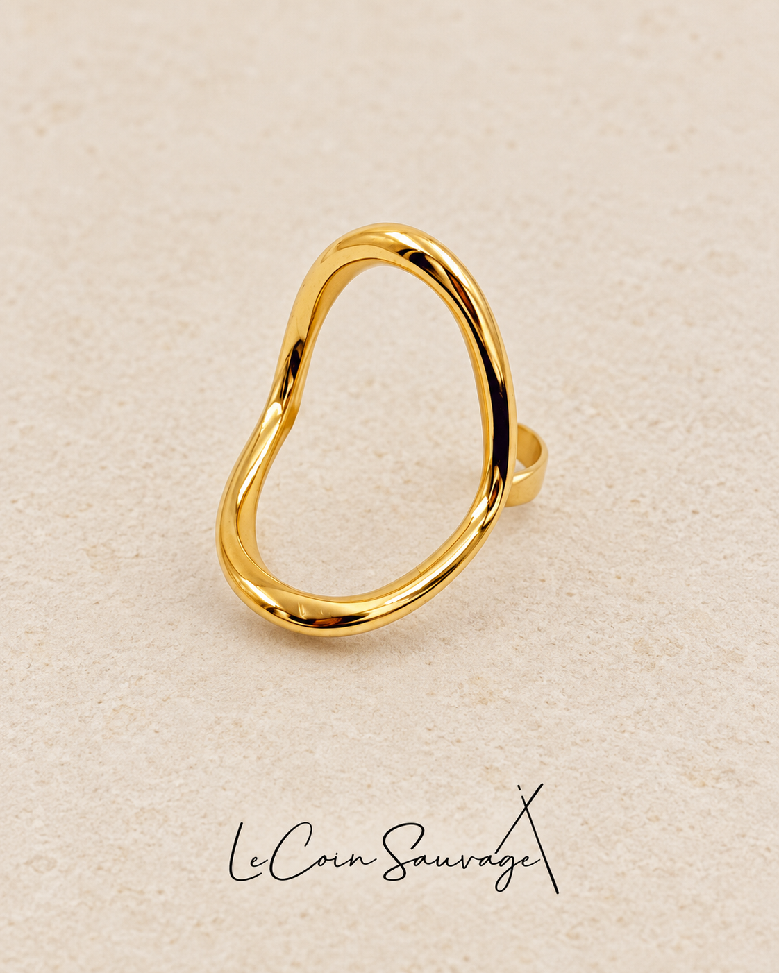 Bague Ondine Dorée – packshot