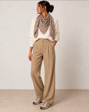 Pantalon large - Tan