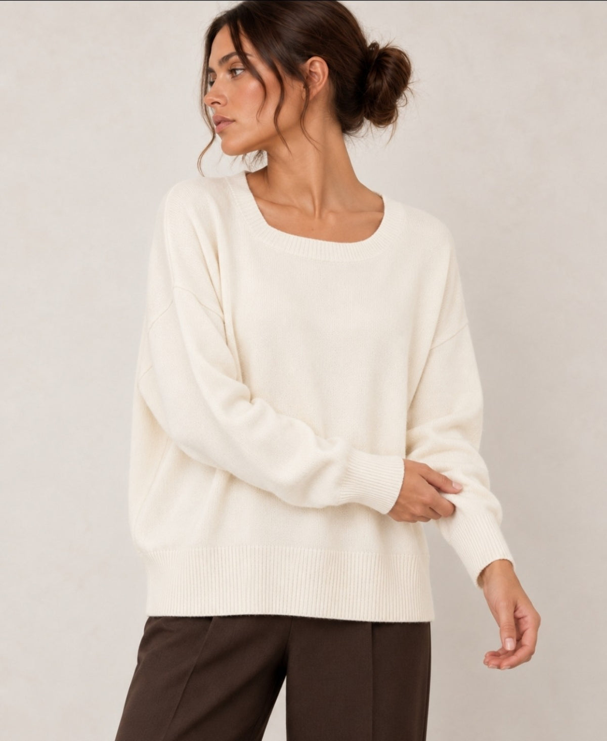 Pull en maille - Écru